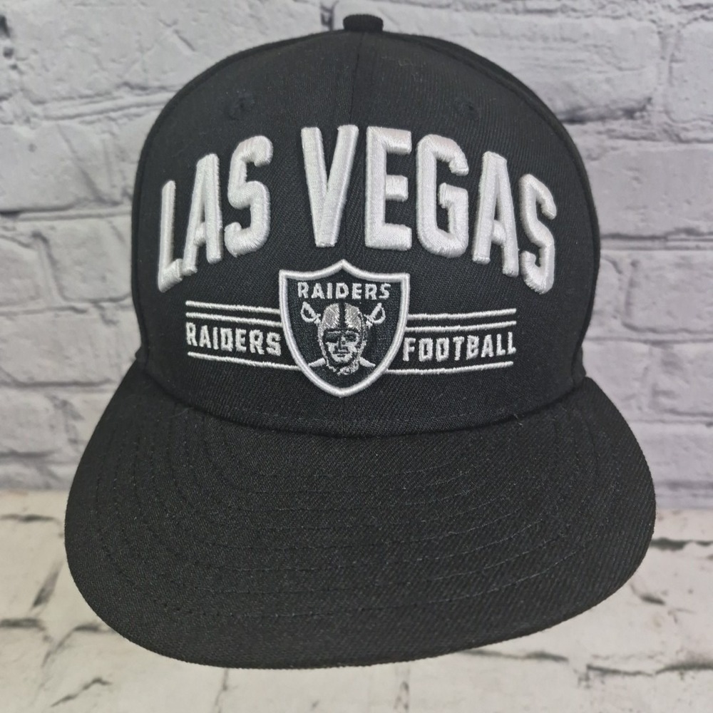 Las Vegas Raiders Hat Cap Snap Back Black NFL Football Mens New Era 9Fifty
